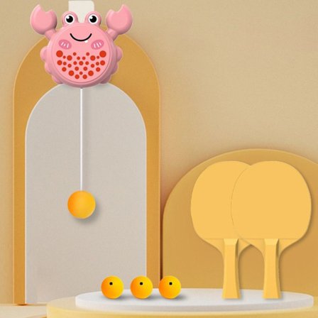 6st Hängande Pingis Trainer Bordtennis ROSA