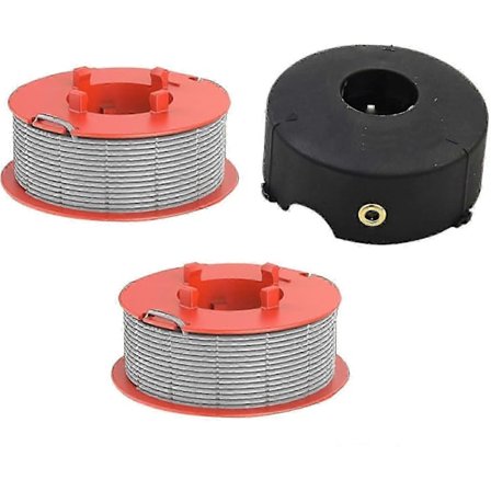 Bosch ART 23 COMBITRIM / ART 26 COMBITRIM -ruohonleikkurille 2 kelojen langan kela + 1 kelan korkki, F0168001