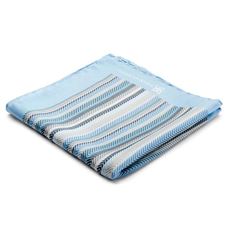 Bernard Brux Silkelommeklud til mænd - Mønstrede lommeklude