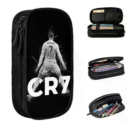 z182 Nyt CR7 Fodbold Soccer Penalhus Ronaldos Penalhus Pen til Piger Drenge Stor Opbevaringspose Studenter Skolegave Papirvarer ty182