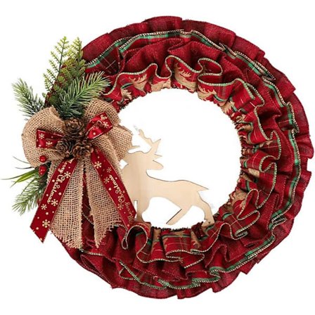 Julekrans Dør, Juletræ Girlande Dørhængende Julepynt Kunstig Julegirlande Fordør Julekrans