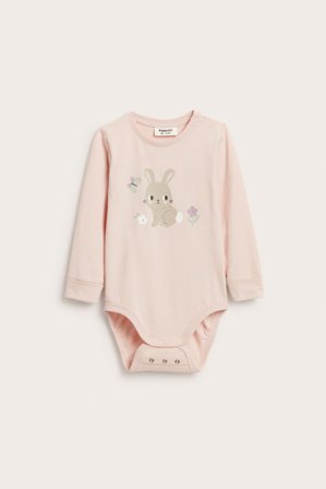 Kappahl | Body z motywem zwierzęcym Różowy 74 | Różowy