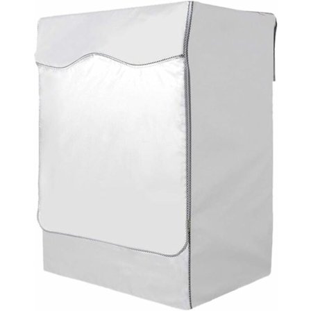 Vanntett vaskemaskinbeskyttelse, støvtett beskyttelsesdeksel for frontmatere, passer 8-10 kg modeller, egnet for tørketromler