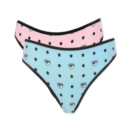 Chiara Ferragni Collection - Trosor - Blå - Dam - Storlek: Xl, Dam, Storlek: XL