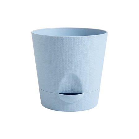 3-delad krukuppsättning, självbevattnande kruka för inomhus/utomhus med dräneringshål, fatreservoar