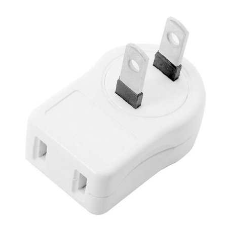 Outlet Saver 2 Prong Plug Extension Adapter 2 uttag