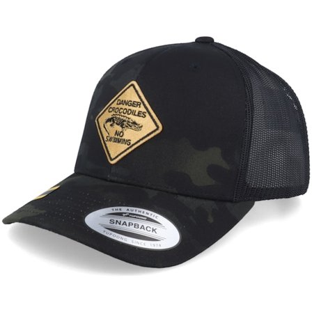 Iconic - Camo trucker Cappellino - Danger Crocodiles Multicam Camo Black Trucker @ Hatstore