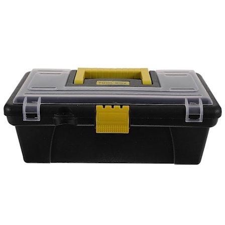 Kraftig verktygslåda i plast, hushållsverktygsorganisatör, förvaringslåda med handtag