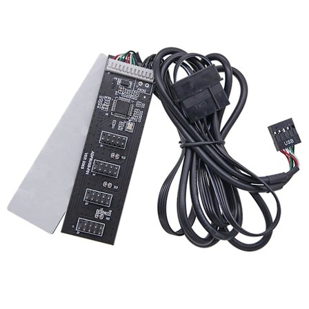 9-pin USB Splitter Moderkort USB 9-pin Gränssnitt Header Splitter
