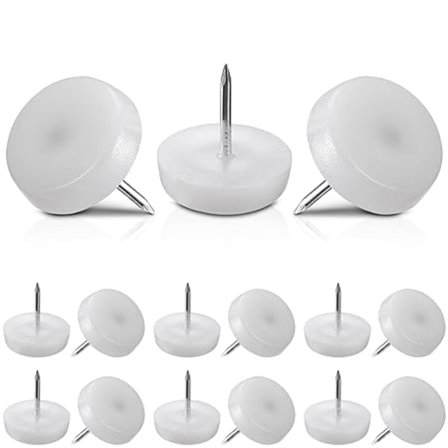 8 stk. møbelglidere til trægulve - Stolben gulvbeskyttere søm møbelglider nylon glidere til flytning af møbler bordben glidere - 1