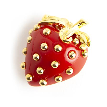 Kenneth Jay Lane Pre-owned, Pre-owned Brooch Rood, Dames, Maat:ONE Size