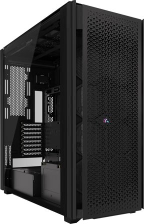Corsair iCUE Link 9000D RGB Super Tower (sort) Mini-ITX/MicroATX/ATX/E-ATX/SSI-EEB, stål, herdet glass