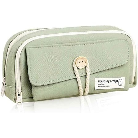 Pencil Case til drenge og piger, skoleartikler, makeup taske, opbevaring, gave til mellem- og gymnasium, kontor, college, studerende, voksne, 