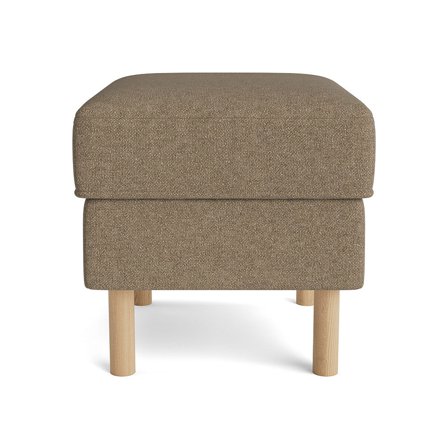 Vitra Pouf Aurora Dunkelbeige 43cm, moderner Polsterhocker, elegantes Design, bequeme Sitzgelegenheit für Ihr Zuhause, zeitloser Stil.