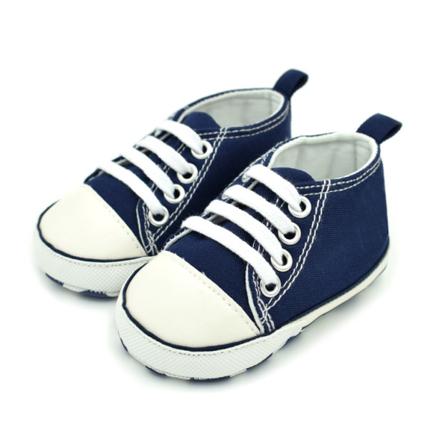 Baby Toddler Canvas Sneakers Spädbarn Lace Up Flats Skor Barn