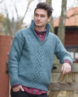 Tröja med fläta & krage Emil