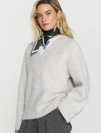 Twist & Tango Saoirse Knitted Sweater - Grey - M