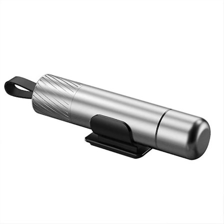 2 i 1 Nødudgangs Vindue Glas Breaker Og Sikkerhedssele Cutter Til Bil(sølv)