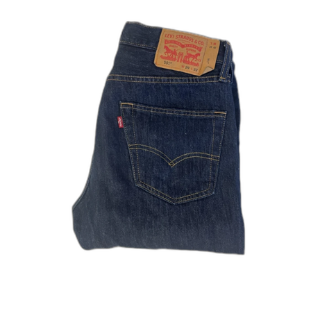 Levi's 501 mörkblå jeans straight fit