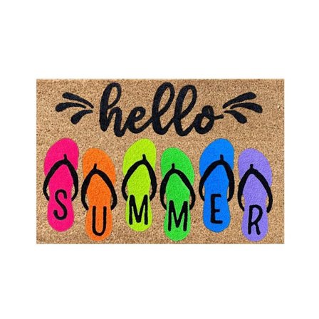 Kesälattiamatot Holiday Tervetuloa ovimatot 1 1