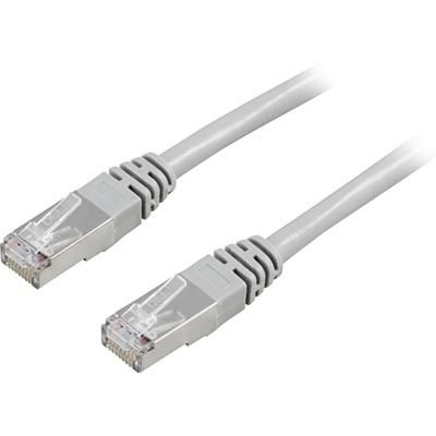 Deltaco Koblingskabel - RJ-45 (hann) til RJ-45 (hann) - 50 m - FTP - CAT 6 - grå