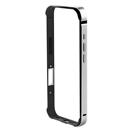 SKALO iPhone 17 Pro COTECi Aluminium Silikone Bumper - Grå