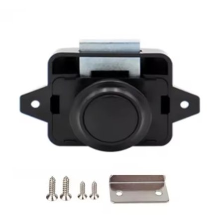 Tryckknapp Spärrlås Skåpdörr Tryckknappslås - Nyckelfritt Möbelspärrlås Skåpdörrsknapp För Motorhus Husvagn