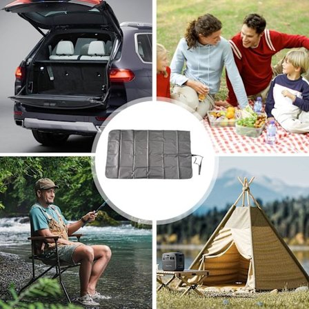 Bagagerumsmåtte til bil - Foldbar bagagerumsbeskytter, vandtæt, smudsafvisende, vaskbar opbevaringsmåtte til cykeludstyr