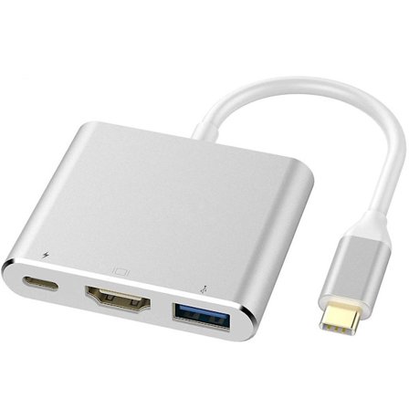Typ C USB 3.1 till USB-C HDMI 4K USB 3.0 HUB-kabel Digital AV Multi Port Adapter