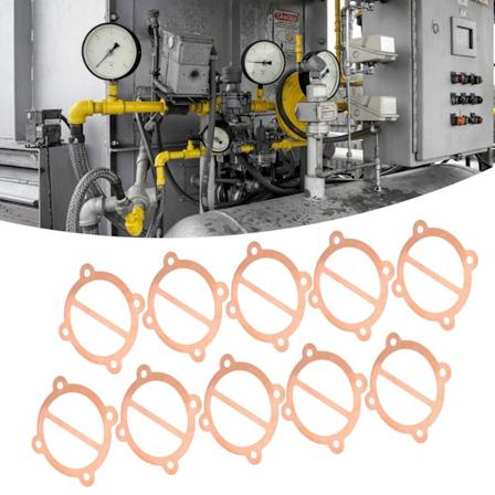 10 stk Luftkompressorpakning Kobberplate Metallventilplate 65 mm Sylinderdiameter Pump Tilbehør