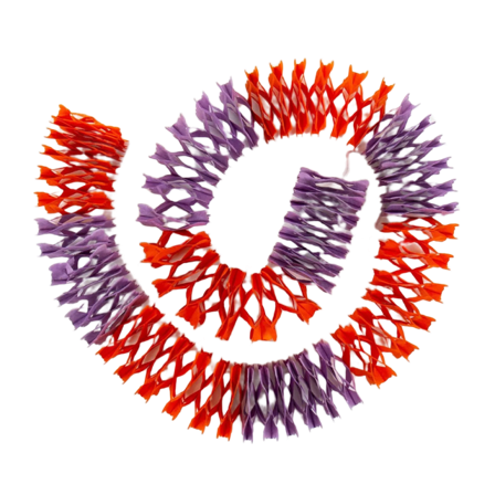 A World of Craft MINI Girlang, orange/lila Dekoration Orange 18x16x6 cm