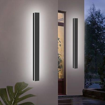Moderni LED-seinävalaisin Metalli Käytävälamppu Sisä- ja ulkoseinävalaisin 100cm 21W Viileä valkoinen