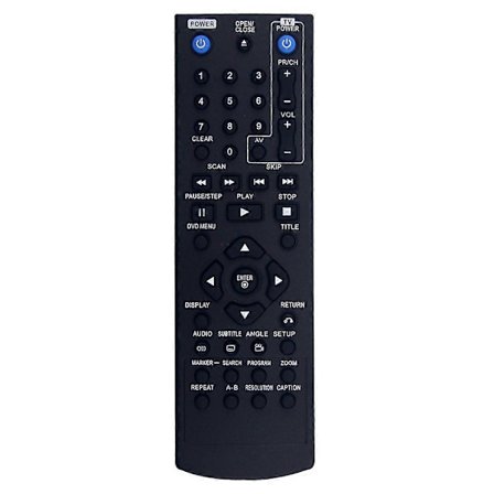 Fjernbetjening COV33662806 erstatning kompatibel med LG DVD-afspiller DP132H DP132HE DVX691KH DV276-E2M DVX640H DVX690H DVX642H