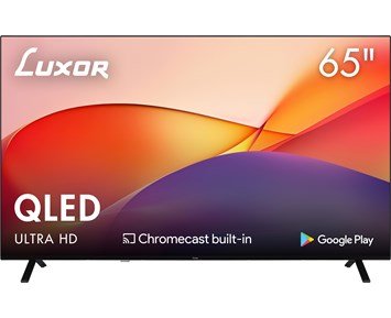 Luxor 65tum 4K QLED-TV med färgstark bild och Android TV - LXQ6550UHD - Fyndvara