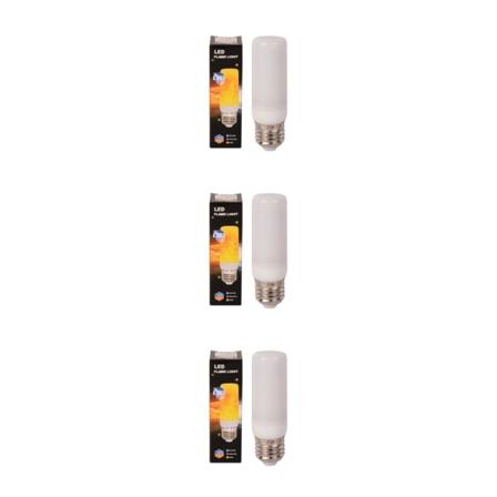 1/3/5 LED-flamma glödlampa med 3 ljuslägen för inomhusbruk 3W B22 blue light 3PCS
