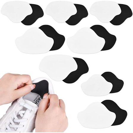 8 par sko hæl reparationslap, sko hul forebyggelseslap, hæl reparationspuder, store og små