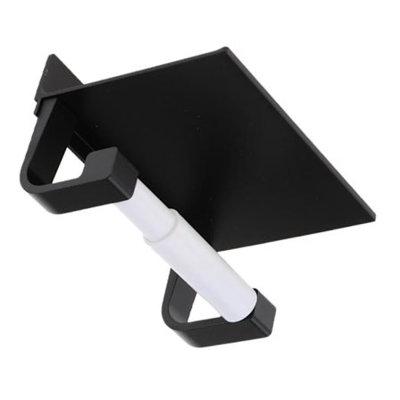 Toiletpapirholder uden boring med hylde, selvklæbende toiletrulleholder