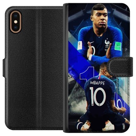 Kompatibelt Plånboksfodral till Apple Apple iPhone X Kylian Mbappé