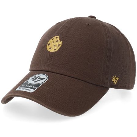 47 Brand - Brun unconstructed Keps - Base Runner Clean Up Cap- Food Brown Dad Cap @ Hatstore