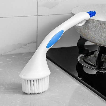 Diskar, kastruller och stekpannor, borste för att rengöra köket, borste för att rengöra