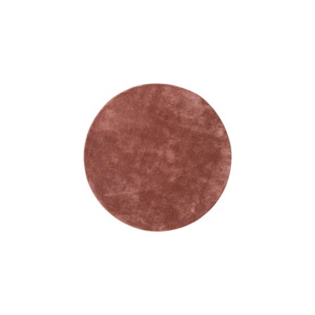 Undra Rosa Tæppe, Ø200cm - Blødt og Stilfuldt Gulvtæppe - Perfekt til Stuen eller Soveværelset - Diameter: 200cm, Tykkelse: 1.5cm
