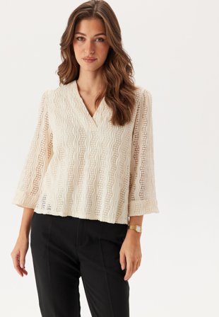 VILA-Vilumena V-neck 3/4 Top-S