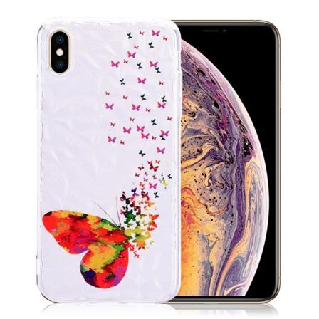 iPhone 9 Plus Iskukestävä Pehmeä Kuviollinen Silikooni Muovinen Takasuoja Kuori - Pääkallo Multicolor