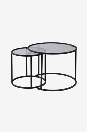 Homitis - Salongbordsett Aurum Double Small - Svart - Sofabord - Fra Homeroom