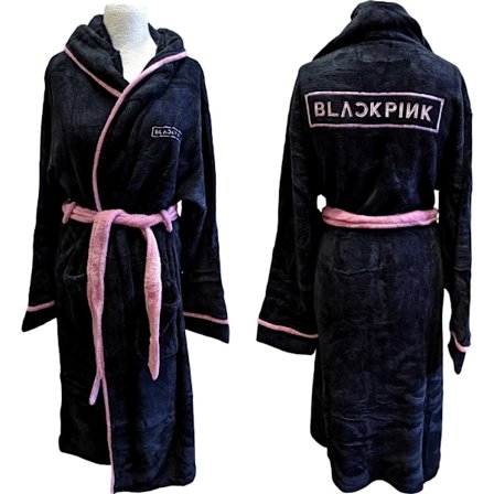 BlackPink Unisex Vuxen Logo Morgonrock S-M Svart