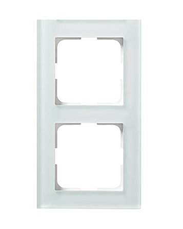 Elko Plus Option Kombinasjonsramme glass, hvit 2, Strømbrytere & vegguttak