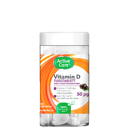 Active Care Vitamin D 50 ug 90 tabletter
