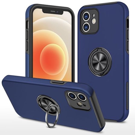 iPhone 12 Mini Case with Ring holder - Dark blue