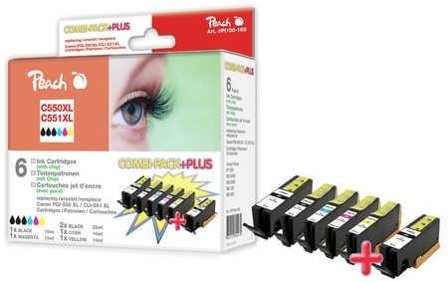 PEACH Ink PEACH PI100-168 K Canon PGI-550 XL, CLI-551 XL (do Pixma IP 7200 Series), c