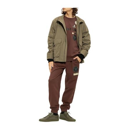 Helmut Lang Patched sweatpants , Bruin , Heren , Maat: XL